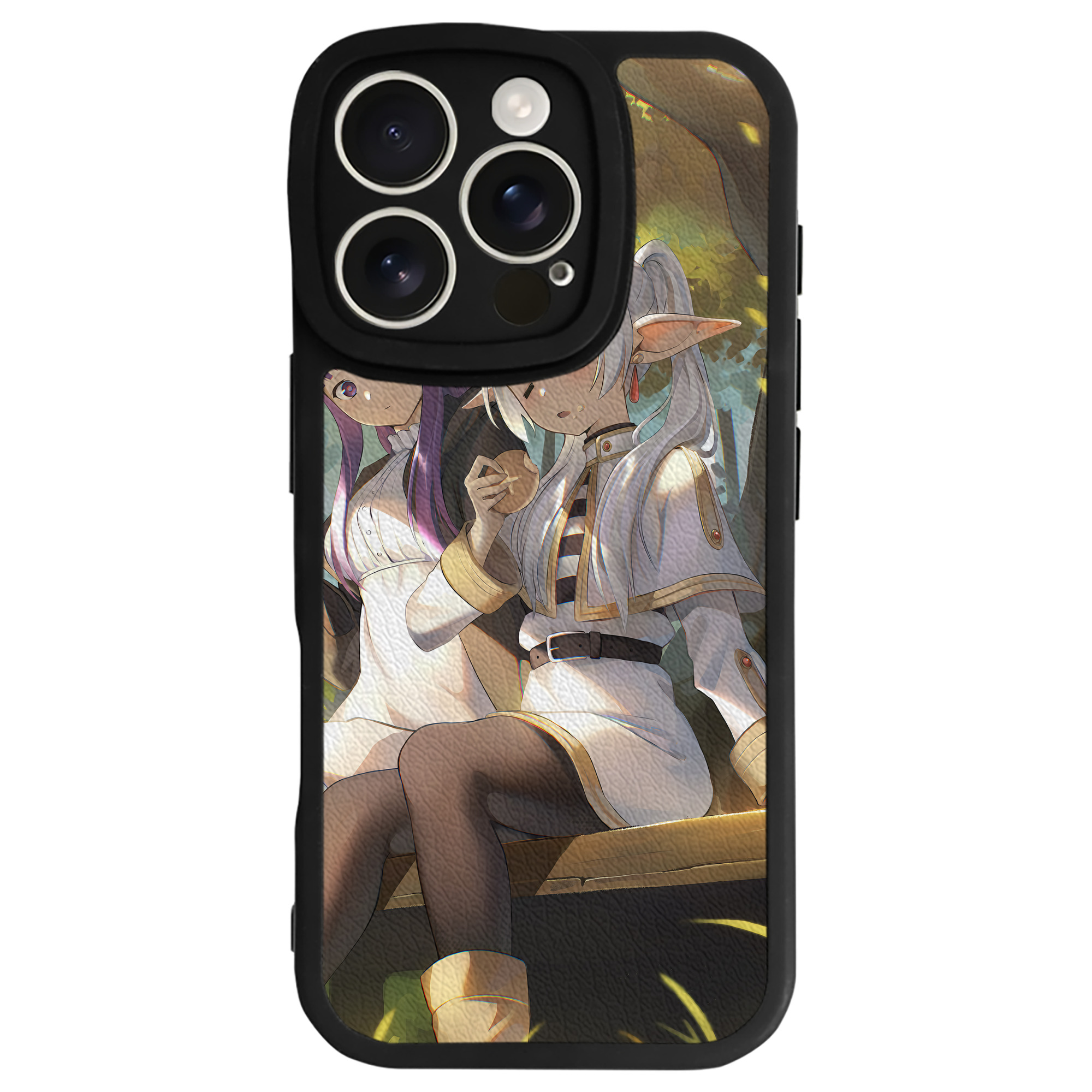 （画像用） 葬送のフリーレン Frieren 【iPhone 16シリーズ対応】シリコンスマホケース（レザー調） 材質：シリコン